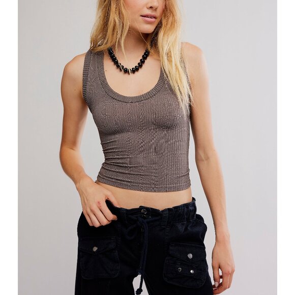 Free People Tops - FREE PEOPLE Clean Slate Tank / French Chocolate